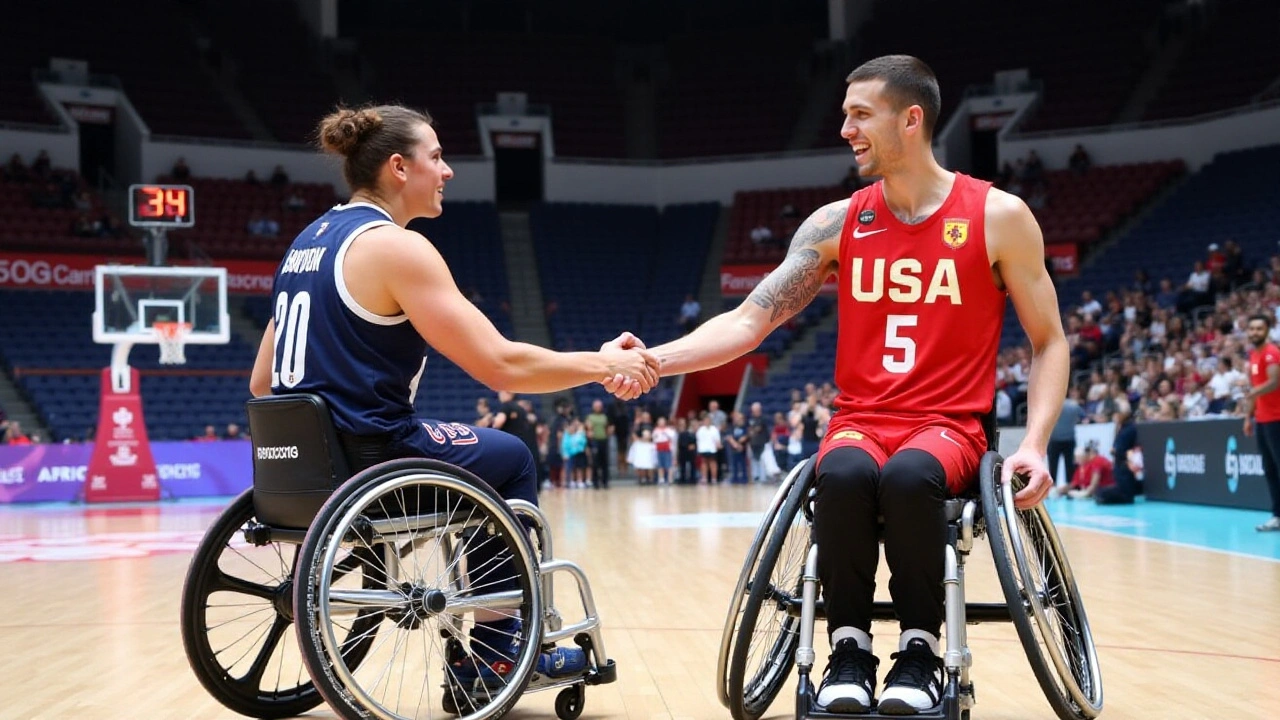 USA vs Spain Wheelchair Basketball Showdown at Paris 2024 Paralympics Spotlights Team Spirit